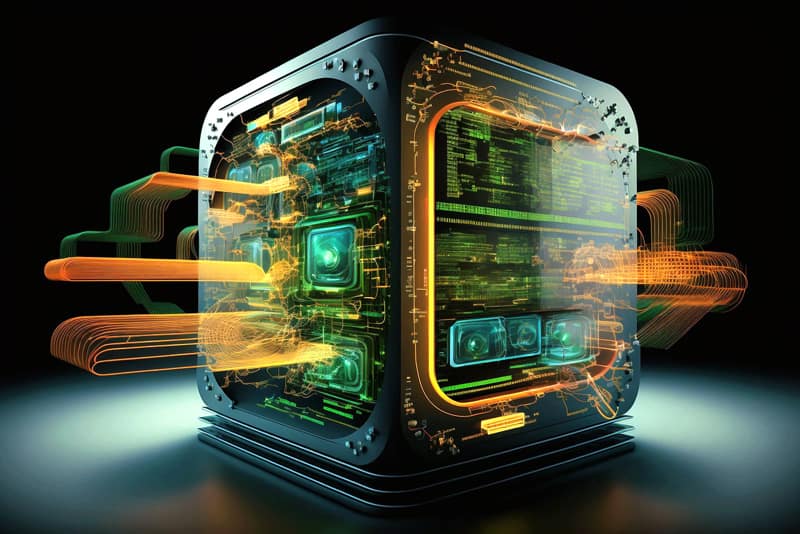 high tech computer network server