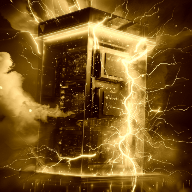 computer server machine exploding